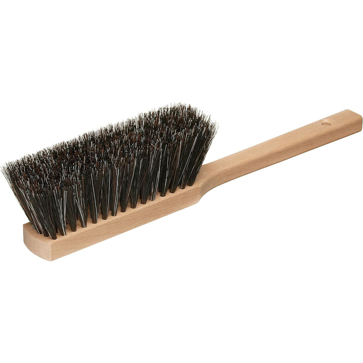 14.2" Hand Broom Soft Bristles Cleaning Brush, Dusting Brush with Wooden Handle