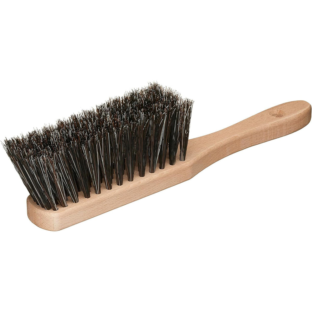 11.2" Hand Broom Soft Bristles Cleaning Brush, Dusting Brush with Wooden Handle